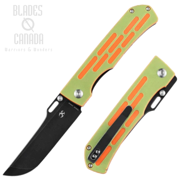 Kansept Reedus Folding Knife, 154CM Black SW, G10 Orange/Green, T1041A3 Kansept Reedus Folding Knife, 154CM Black SW, G10 Orange/Green, T1041A3