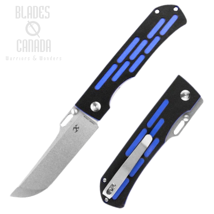 Kansept Reedus Folding Knife, 154CM SW, G10 Blue/Black, T1041A4 Kansept Reedus Folding Knife, 154CM SW, G10 Blue/Black, T1041A4