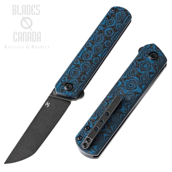 Kansept Foosa Slipjoint Flipper Folding Knife, 154CM, Carbon Fiber Blue, T2020T7 Kansept Foosa Slipjoint Flipper Folding Knife, 154CM, Carbon Fiber Blue, T2020T7