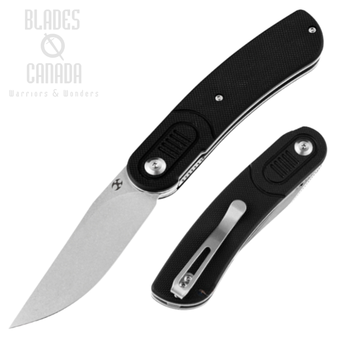Kansept Reverie Flipper Folding Knife, 154CM SW, G10 Black, T2025A1