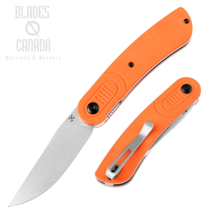 Kansept Reverie Flipper Folding Knife, 154CM SW, G10 Orange, T2025A3 Kansept Reverie Flipper Folding Knife, 154CM SW, G10 Orange, T2025A3