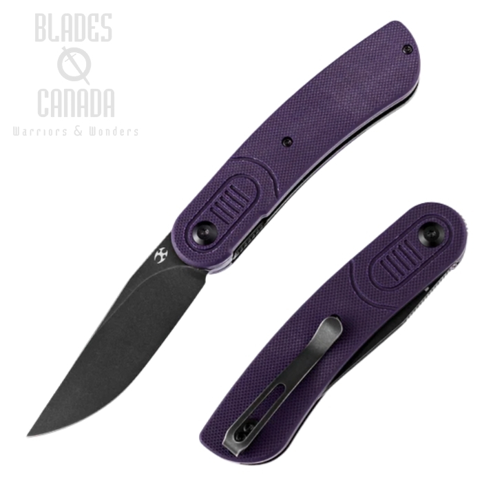 Kansept Reverie Folding Knife, 154CM Black, G10 Purple, T2025A5