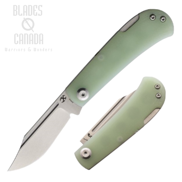 Kansept Wedge Lockback Folding Knife, 154CM, G10 Jade, T2026B6