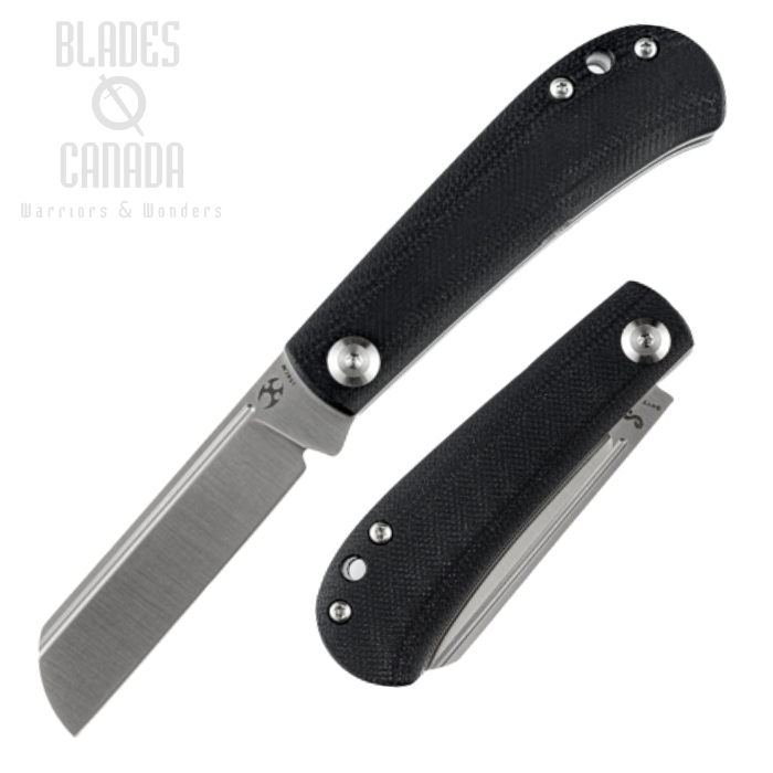 Kansept Bevy Slipjoint Folding Knife, 154CM Satin, G10 Black, T2026F1