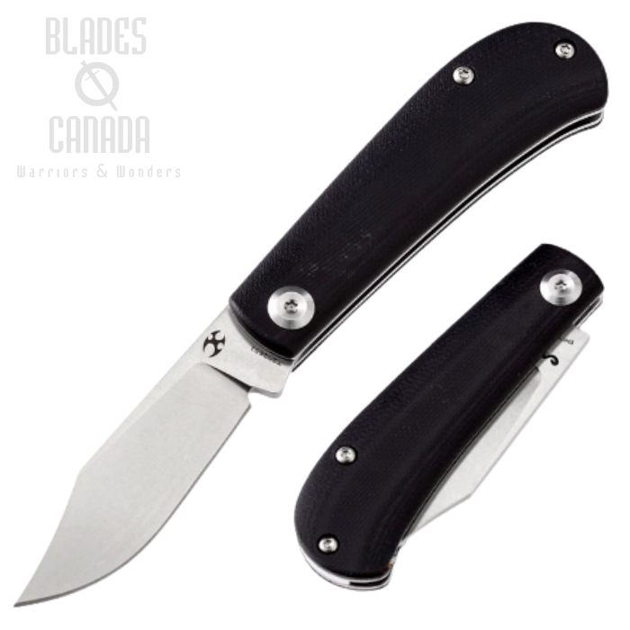 Kansept Bevy Slip Joint Folding Knife, 154CM, G10 Black, T2026S1