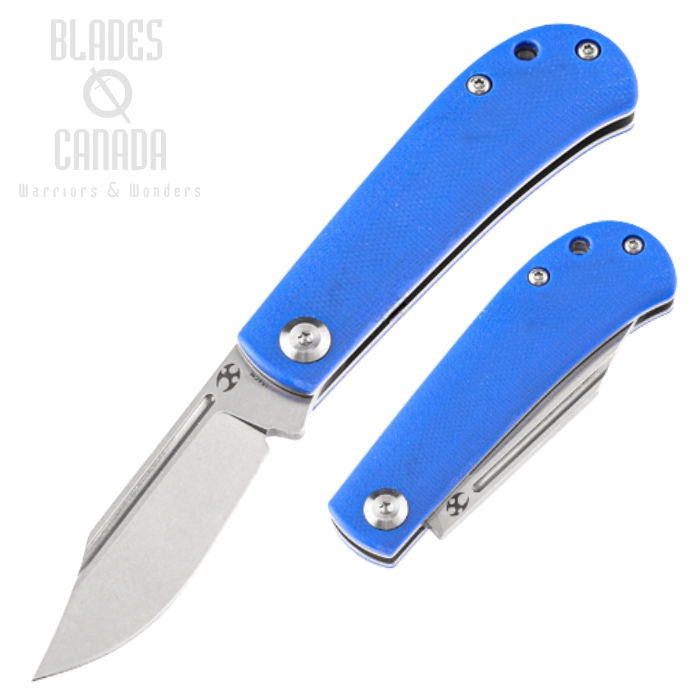 Kansept Bevy Slipjoint Folding Knife, 154CM, G10 Blue, T2026S7
