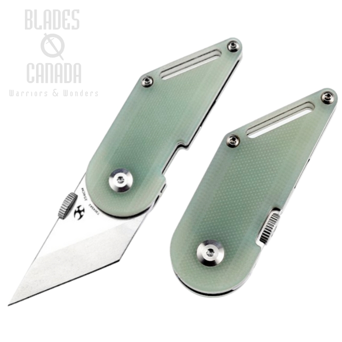 Kansept Dash Folding Knife, 154CM Stonewash, G10 Jade, T3045A2 Kansept Dash Folding Knife, 154CM Stonewash, G10 Jade, T3045A2