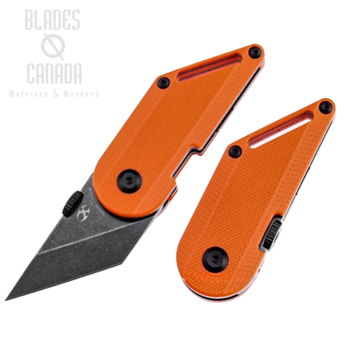 Kansept Dash Folding Knife, 154CM Black SW, G10 Orange, T3045A3