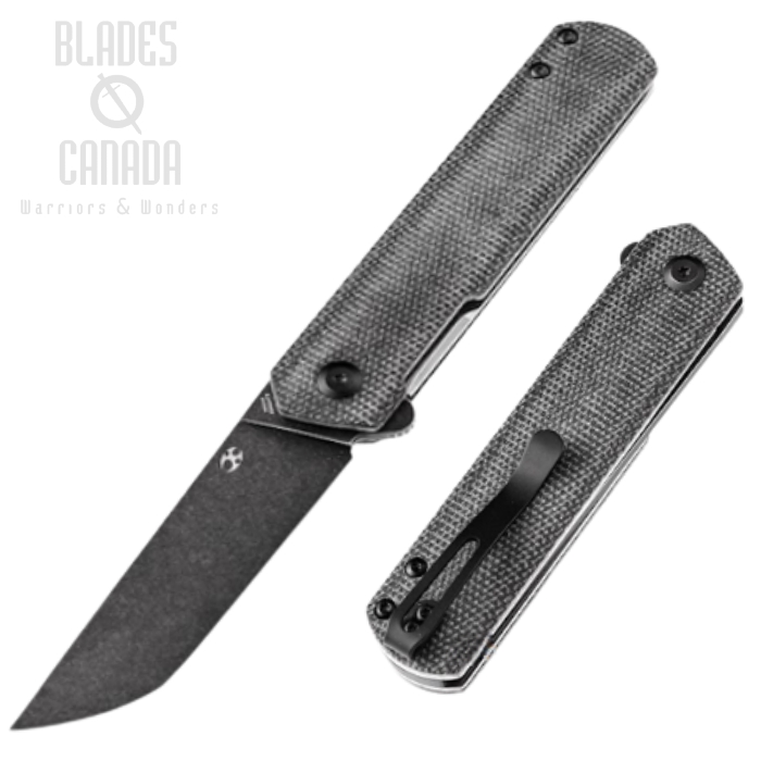 Kansept Foosa Flipper Folding Knife, 154CM SW, Micarta Black, X2020T6 Kansept Foosa Flipper Folding Knife, 154CM SW, Micarta Black, X2020T6