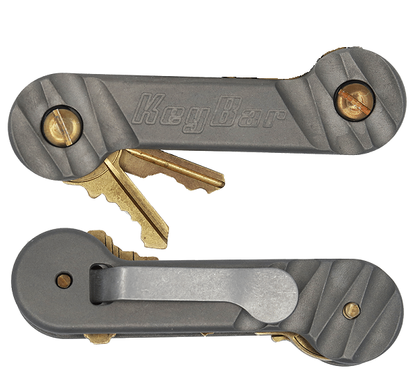 KeyBar Titanium - Half Carved Pattern