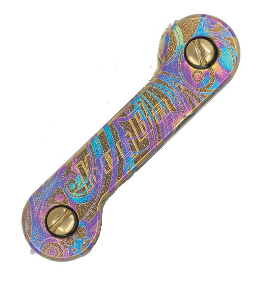 Keybar Titanium - Coral Floral Design