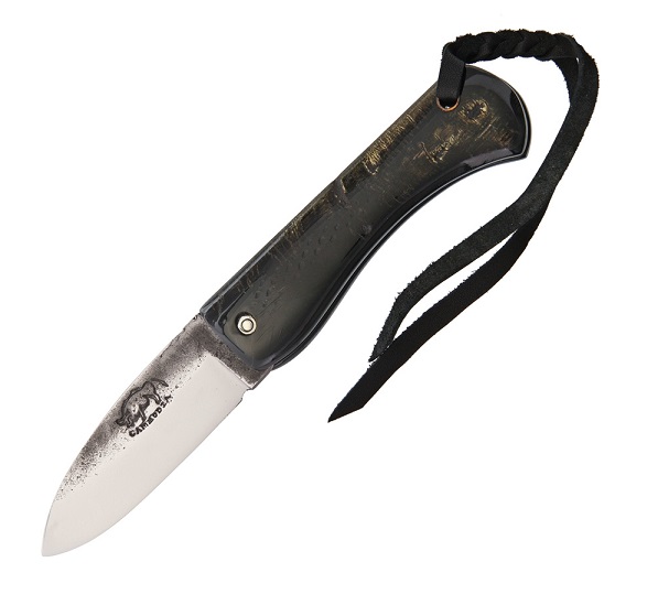 Citadel Buffalo Folding Knife, DNH7 Steel, Water Buffalo Horn, KC4217 - Click Image to Close