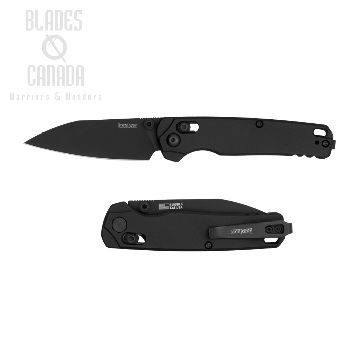 Kershaw Bel Air Folding Knife, Magnacut Black, Aluminum Black, 6105BLK