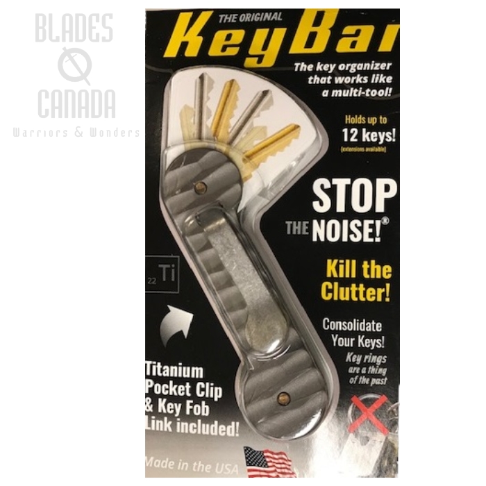 KeyBar Titanium SLAYER with Stonewash Clip