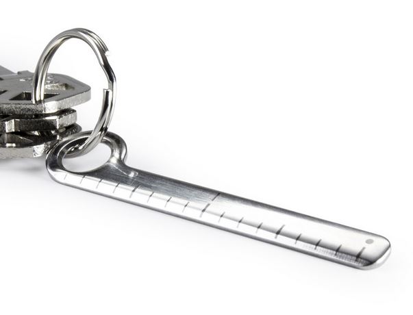 KeySmart Stainless Nano Ruler