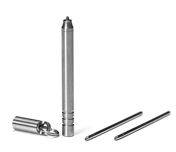 KeySmart Nano Stainless Steel Pen with Refill