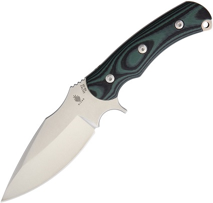 Kizer 1017A2 Fixed Blade Knife, VG10 SW, G10 Green/Black, Kydex Sheath - Click Image to Close