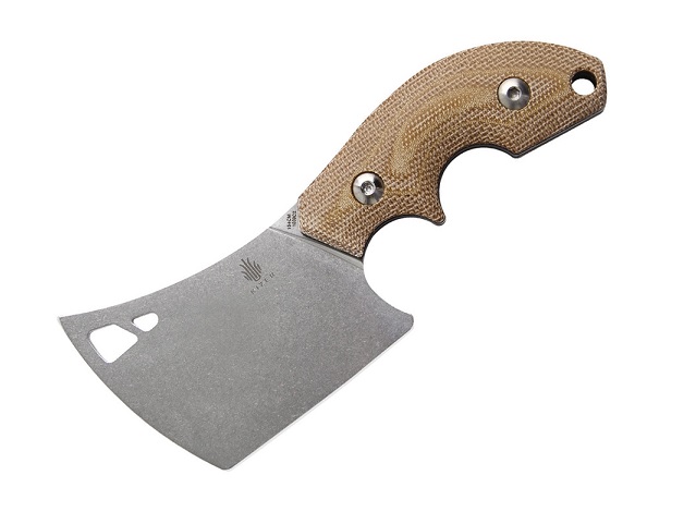 Kizer Mini Butcher Fixed Blade Knife, 154CM, Micarta Brown, 1039C2