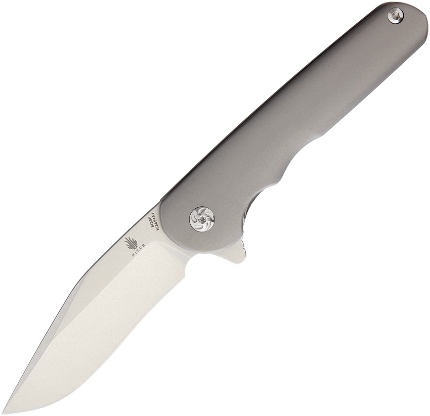 Kizer Flashbang Original Flipper Framelock Knife, S35VN, Titanium, 454A1