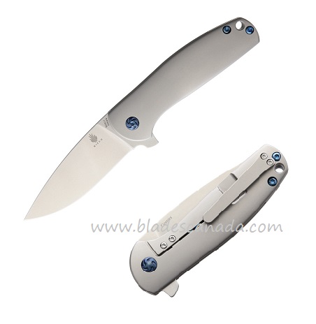 Kizer Gemini Flipper Framelock Knife, S35VN, Titanium, 3471 - Click Image to Close