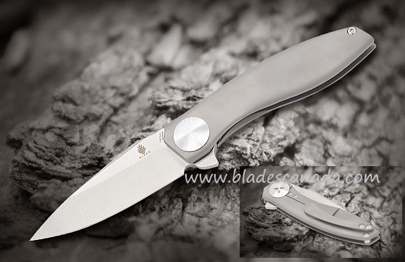 Kizer SLT Flipper Framelock Knife, S35VN, Titanium, Ki4474A1