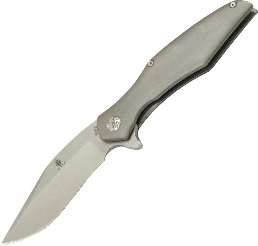 Kizer Trifecta Flipper Framelock Knife, S35VN, Titanium, 5462A1 - Click Image to Close