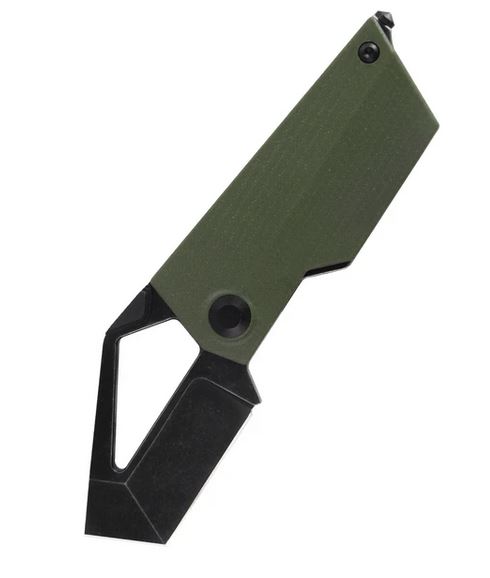 Kizer Vanguard Cyber Folding Knife, M390, G10 OD Green, V2563A1 - Click Image to Close