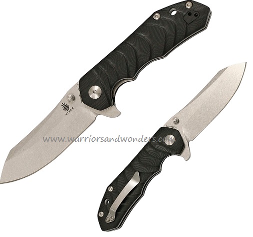 Kizer Vanguard Sovereign A1 Flipper Folding Knife, VG10, G10 Black, V4423A1