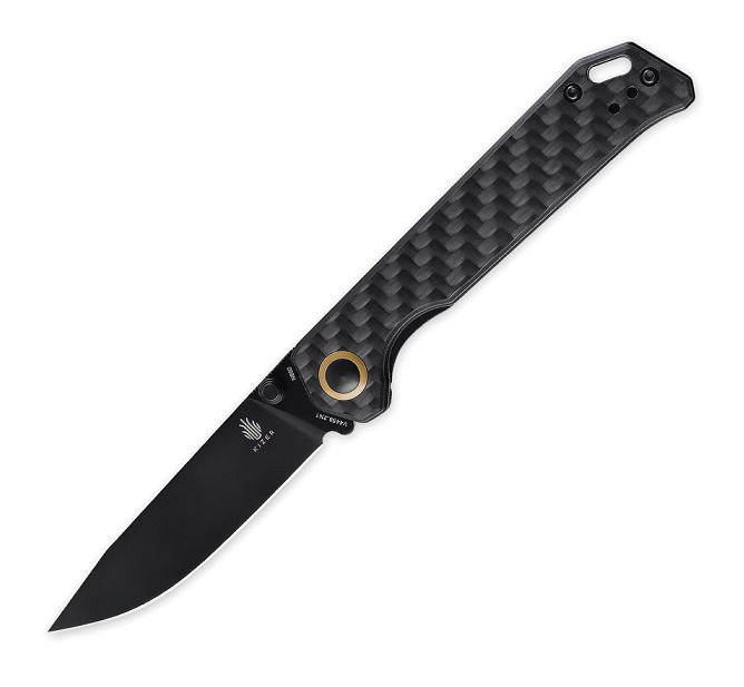 Kizer Vanguard Begleiter Folding Knife, N690 Black, Carbon Fiber, V44582N1