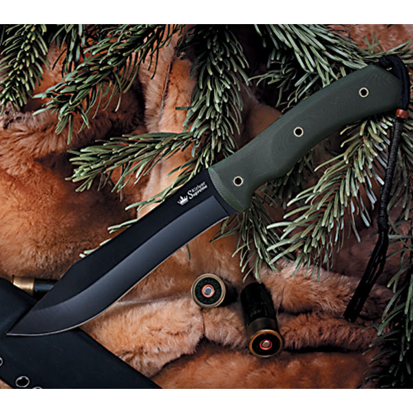 Kizlyar Safari Fixed Blade Knife, AUS 8, G10, Kydex Sheath, KK0054