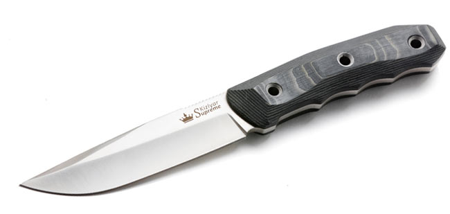 Kizlyar Echo Fixed Blade Knife, D2 Satin, Micarta, Kydex Sheath, KK0061