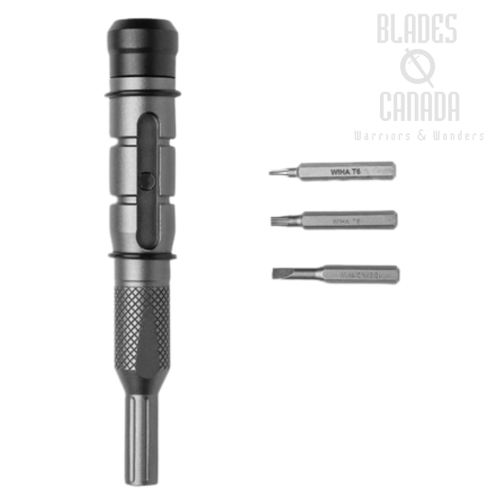 Knafs Bit Driver - Wiha Torx Bits, Aluminum, 00123 (image for) Knafs Bit Driver - Wiha Torx Bits, Aluminum, 00123