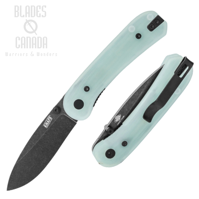 (image for) Knafs Lander 1 Folding Knife, 14C28N Black, G10 Jade, 00185