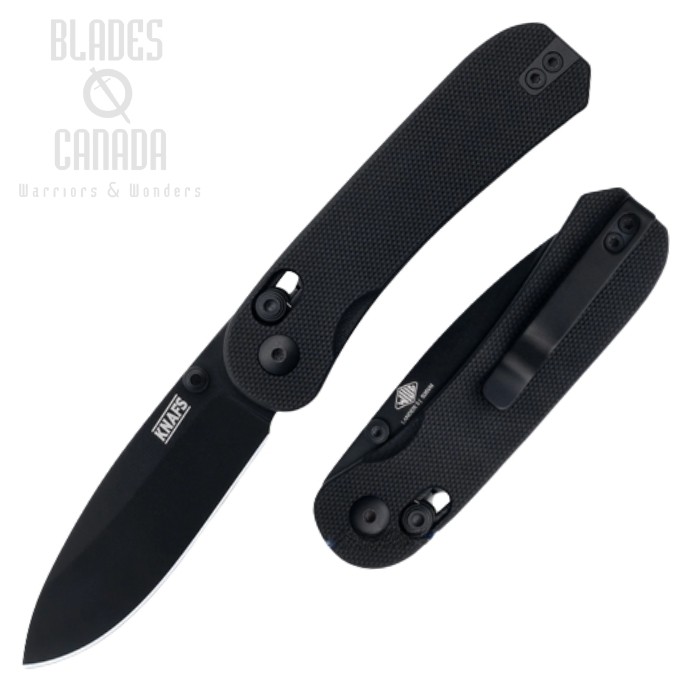 (image for) Knafs Lander 3 Folding Knife, S35VN Black, G10 Black, 00276
