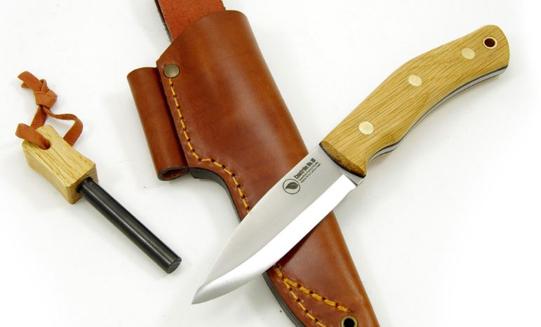 Casstrom No.10 SFK Fixed Blade Knife, K720 Scandi, Classic Oak, KS13121