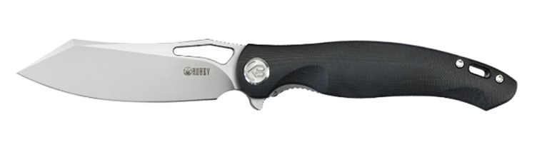 Kubey Drake Flipper Folding Knife, AUS 10, G10 Black, KB239A
