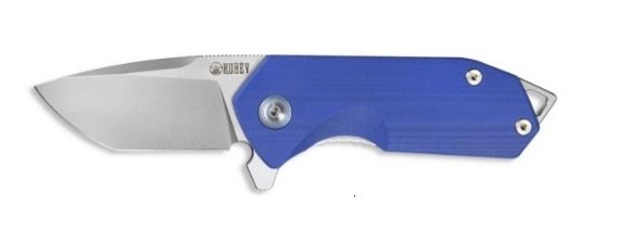 Kubey Chubby Flipper Folding Knife, D2 Steel, G10 Blue, KU203D
