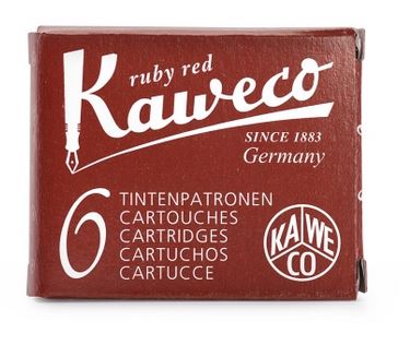 Kaweco Fountain Ink Cartridge 6-Pack - Ruby Red - Click Image to Close