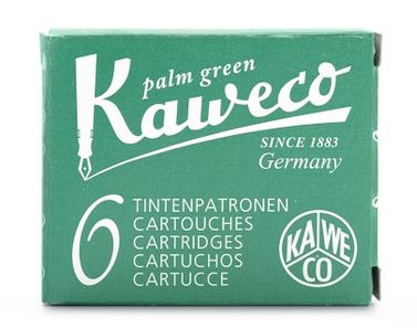 Kaweco Fountain Ink Cartridge 6-Pack - Palm Green - Click Image to Close