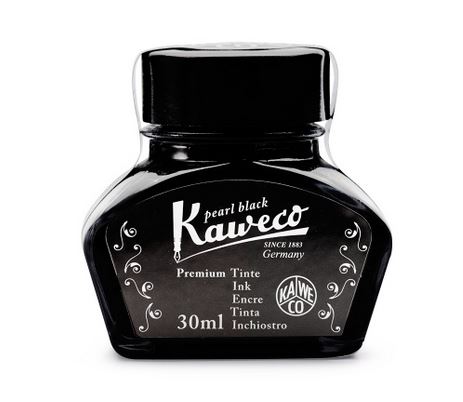 Kaweco Ink Bottle 30ml - Pearl Black - Click Image to Close
