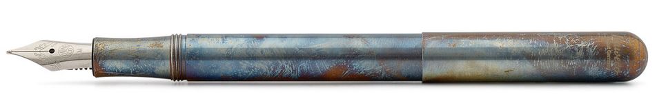 Kaweco Liliput Fountain Pen Stainless Steel Fireblue - Medium