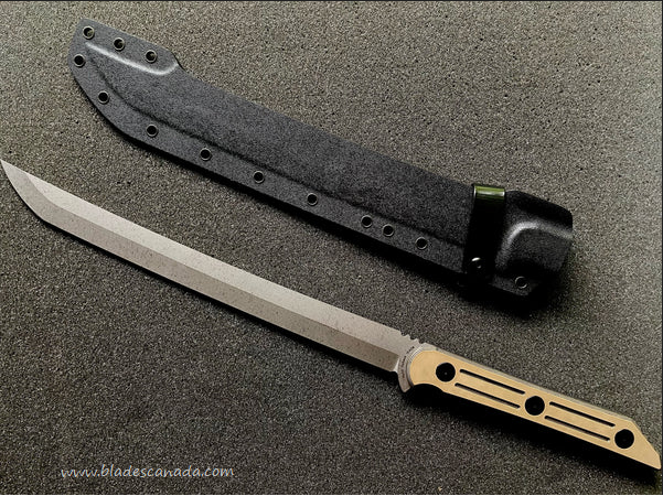 Hoback Kwaichete Fixed Blade Knife, 154CM SW, SureTouch Coyote Handle