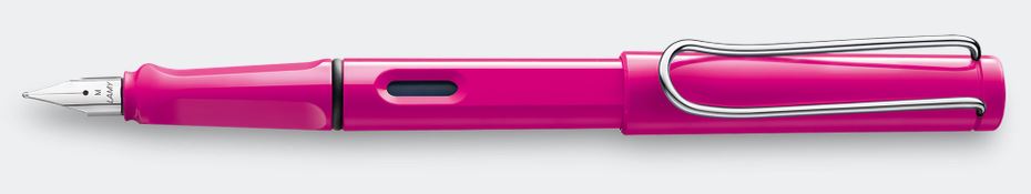 Lamy Safari Fountain Pen - Pink - Click Image to Close