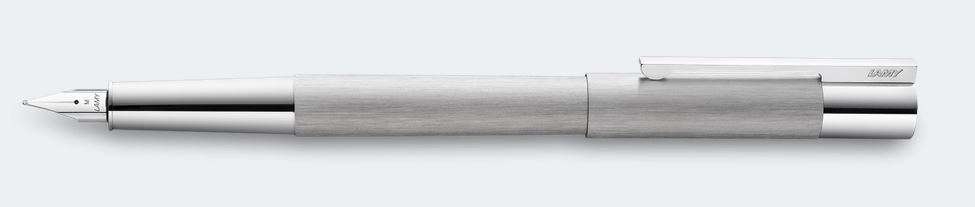 Lamy Scala Fountain Pen - Brushed, Medium Nib