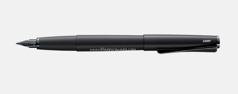 Lamy Studio LX Fountain Pen, LX all Black Steel, Medium, L066LXM