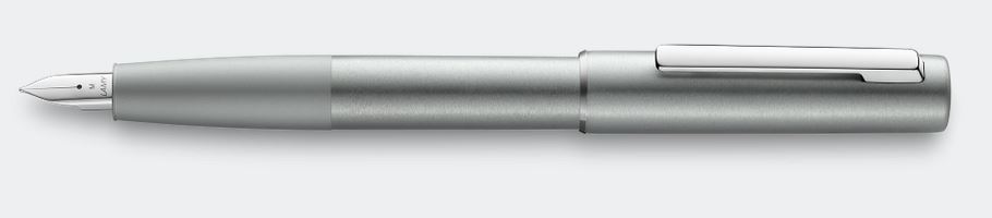 Lamy Aion Fountain Pen - Olive Silver Aluminum