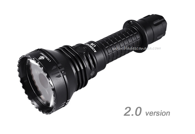 Acebeam L19 2.0 Long Range Flashlight, White LED (Osram PM1) - 1650 Lumens