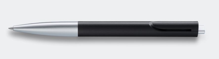 Lamy Noto Ballpoint Pen - Black/Silver - Click Image to Close