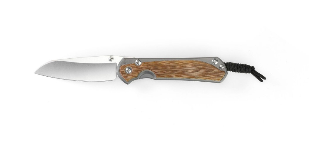 Chris Reeve Large Sebenza 31 Framelock Folding Knife, CPM MagnaCut Insingo, Natural Micarta