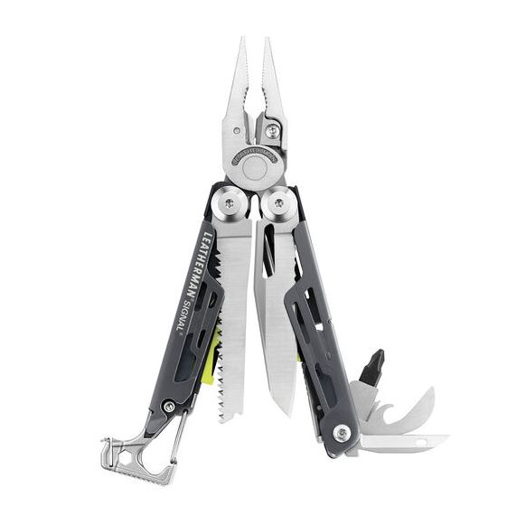 Leatherman SIGNAL with Nylon Sheath - Gray - Click Image to Close